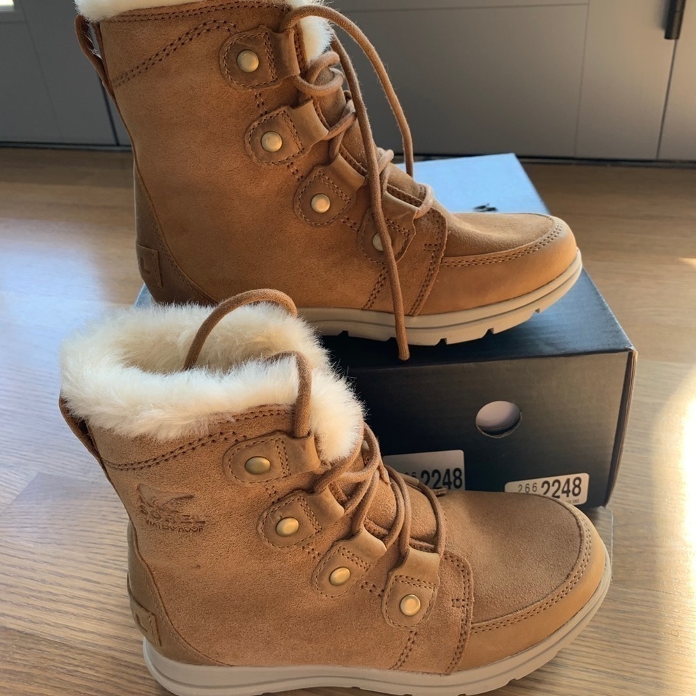 Sorel Explorer Lace-Up Waterproof Suede Boots - Picture 11 of 12